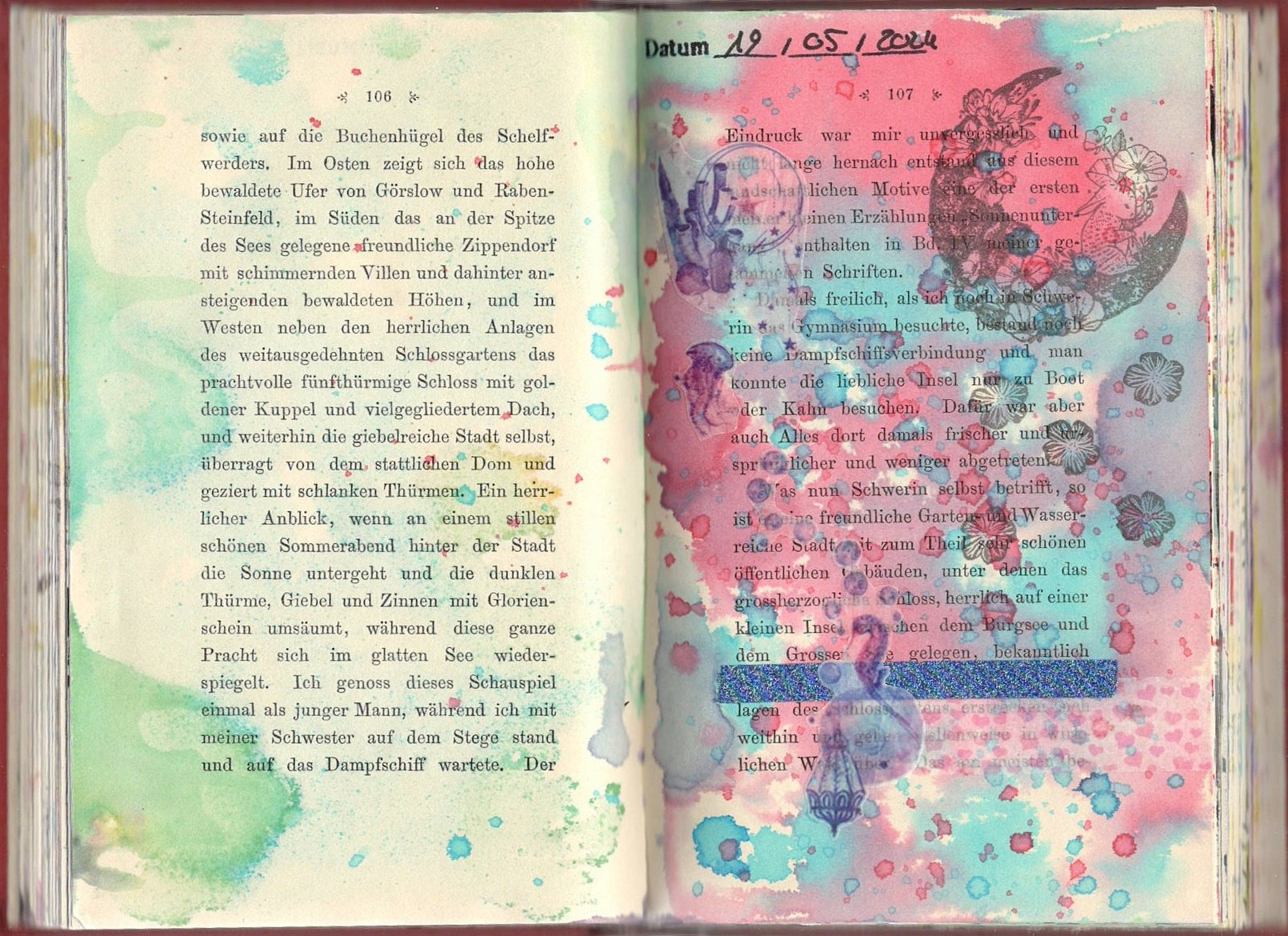 Scan eines Eintrags im Art Journal